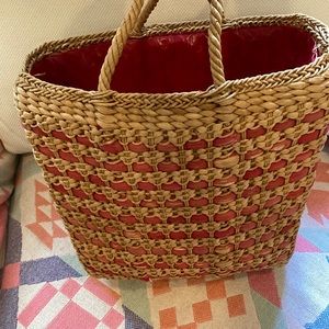 Vintage Straw Basket